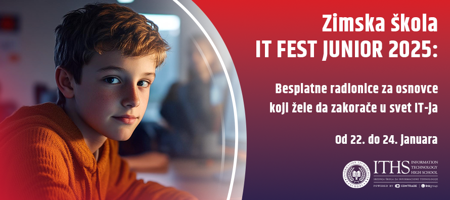 Roditelji, omogućite svom detetu ulazak u svet tehnologije – Besplatna Zimska škola IT FEST JUNIOR 2025!